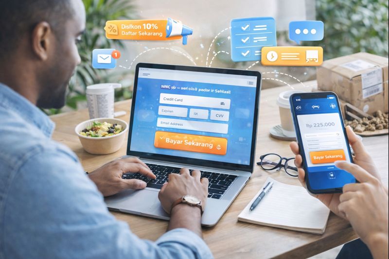 UI/UX Mobile App dengan desain antarmuka bersih yang mencerminkan kepercayaan dan kenyamanan pengguna aplikasi