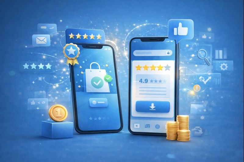 Pengalaman UI/UX Mobile App pada aplikasi mobile modern yang menunjukkan interaksi pengguna yang positif