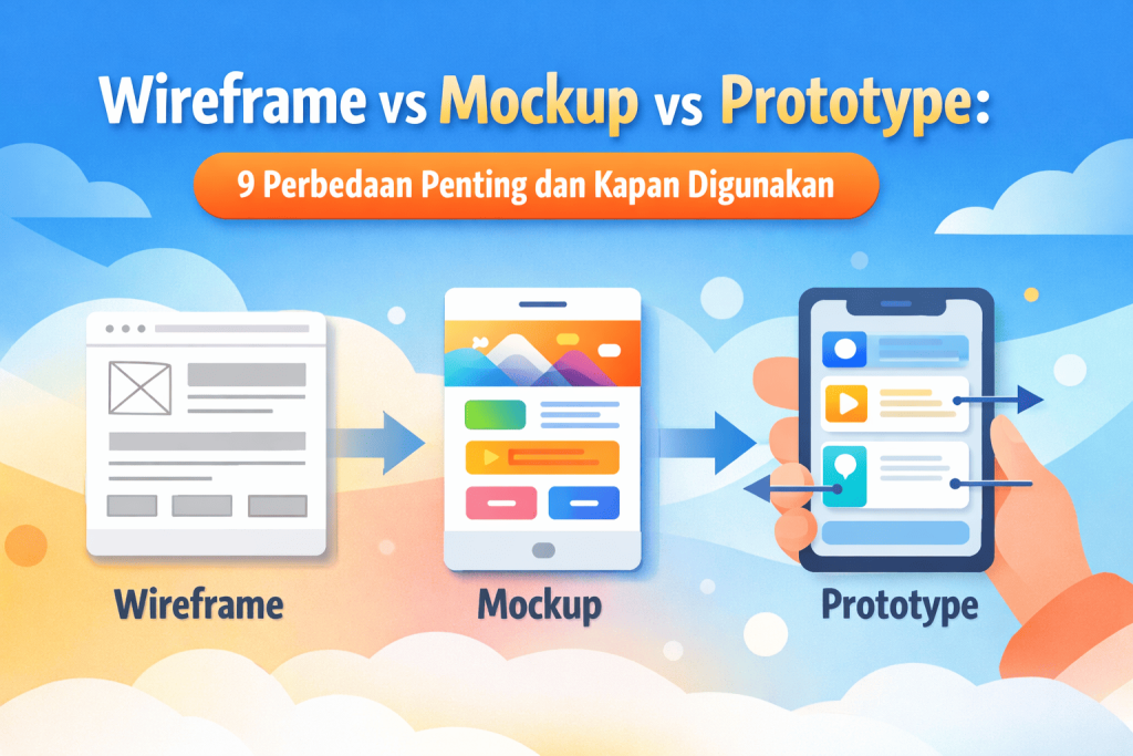 wireframe vs mockup vs prototype