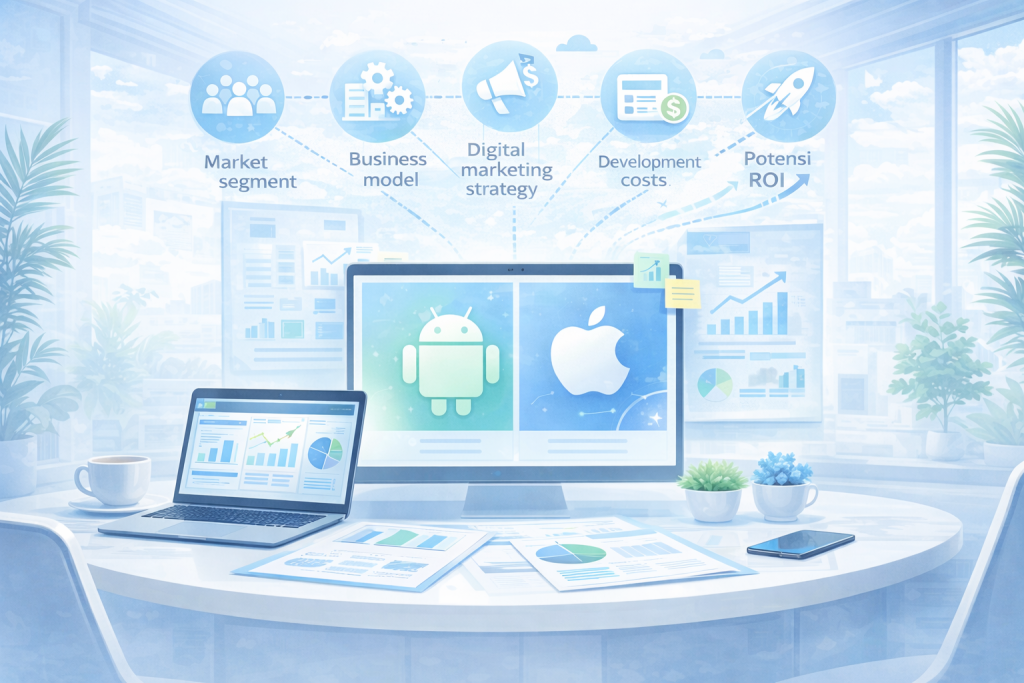 Biar nggak salah langkah, penting banget memilih platform Android atau iOS yang cocok sama kebutuhan dan arah bisnis kamu.