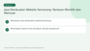 Infografik jasa pembuatan website Semarang: Memahami jasa pembuatan website Semarang, Menerapkan layanan dari persiapan sampai pengukuran